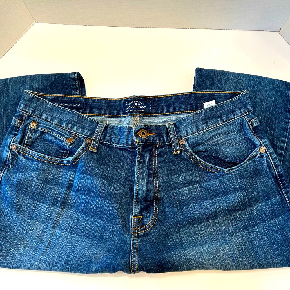 Lucky Brand Men's Blue Jeans 342 Original Straight 34x32